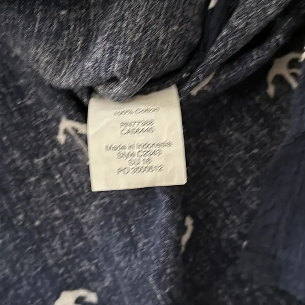 J. Crew | Navy Anchor Cover- up Dress/Tunic Size S